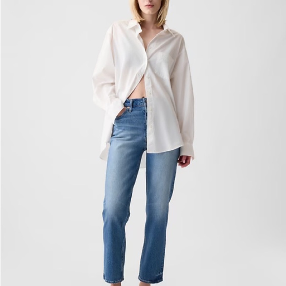 Gap High Rise Cheeky Straight Jeans